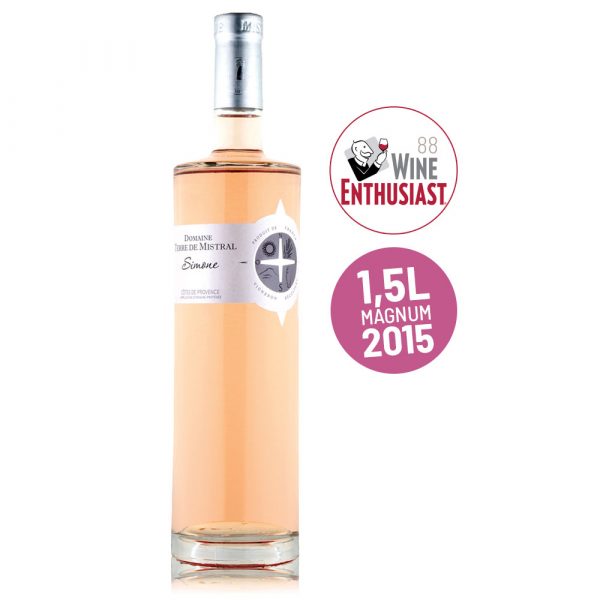 Simone Magnum - Vino rosé Frances - Bodega Terre de Mistral - Syrah & garnacha